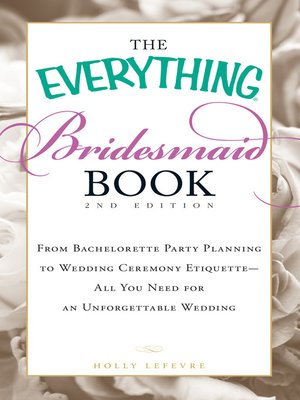 cover image of The Everything Bridesmaid Book